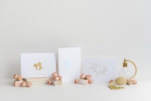 Three hand pressed cards from Tabitha Kate